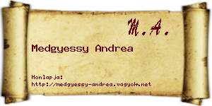 Medgyessy Andrea névjegykártya